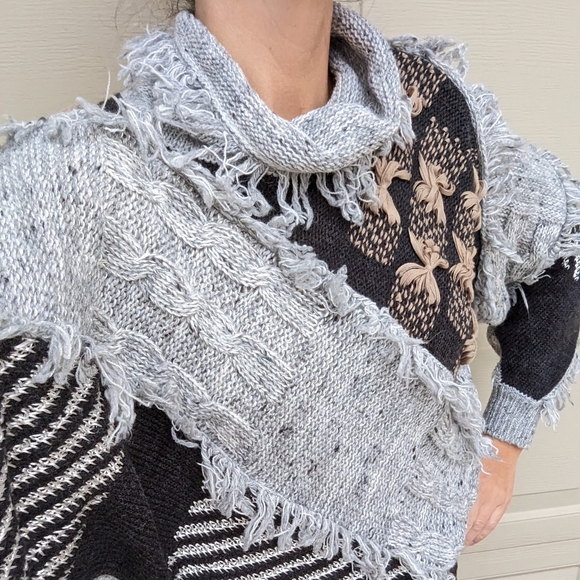 fun slouchy 1980's VINTAGE SWEATER S M (N9) - Picture 2 of 10